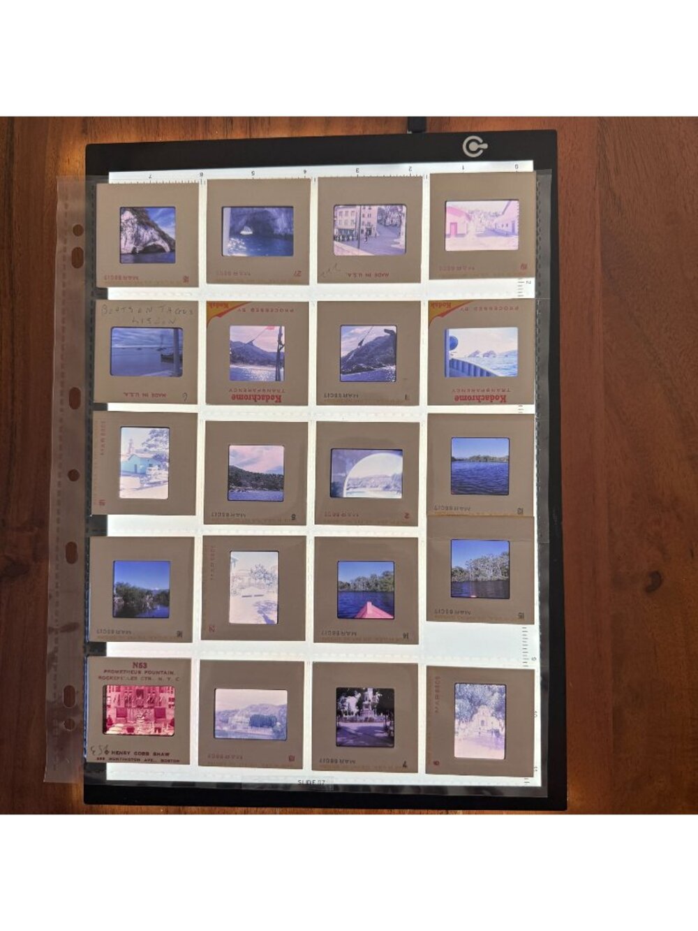 Lot 60 Vintage 35mm Color Film Slides Kodachrome Hawaii Paris NYC Travel 1950s-6